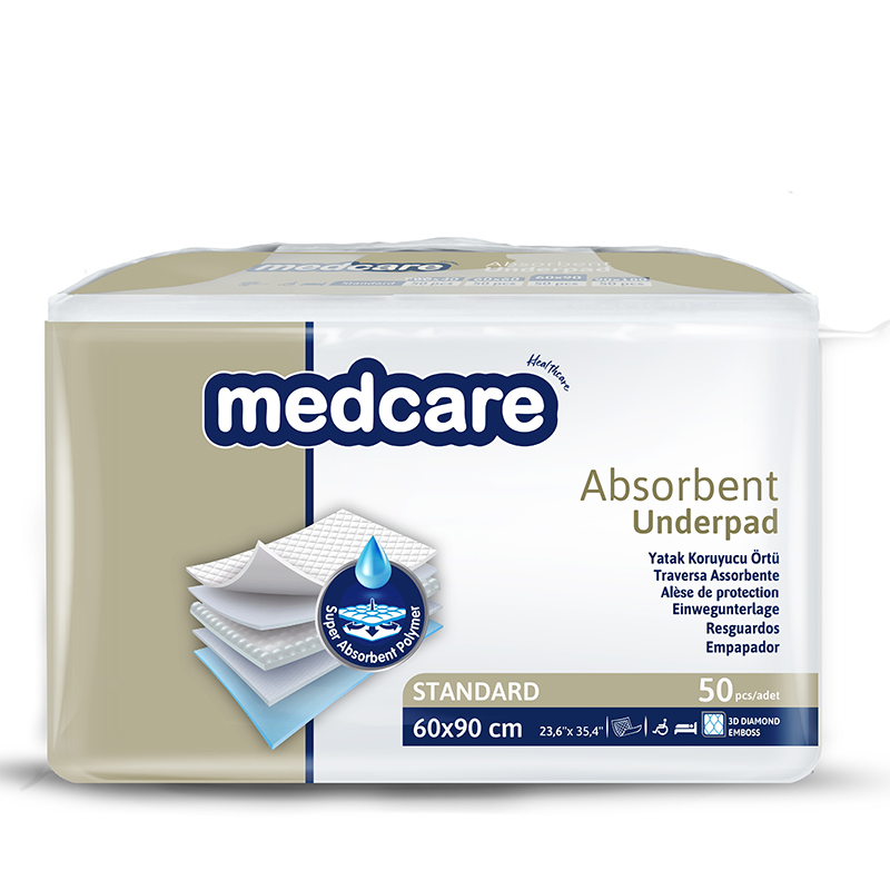 5-Absorbent underpad Standard 60x90 cm (50 pcs)