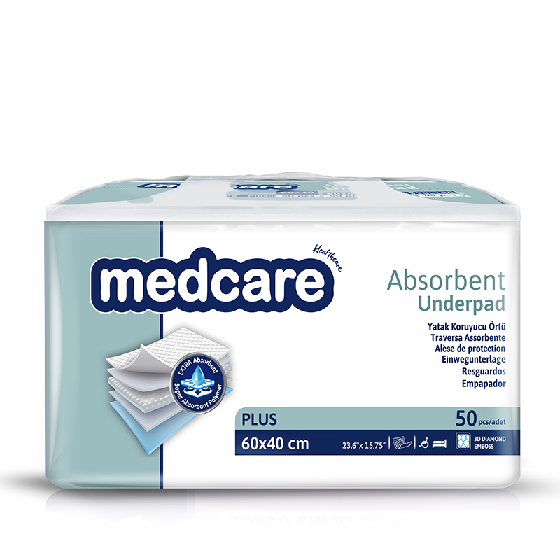 3-Absorbent underpad Plus 60x40 cm (50 pcs)